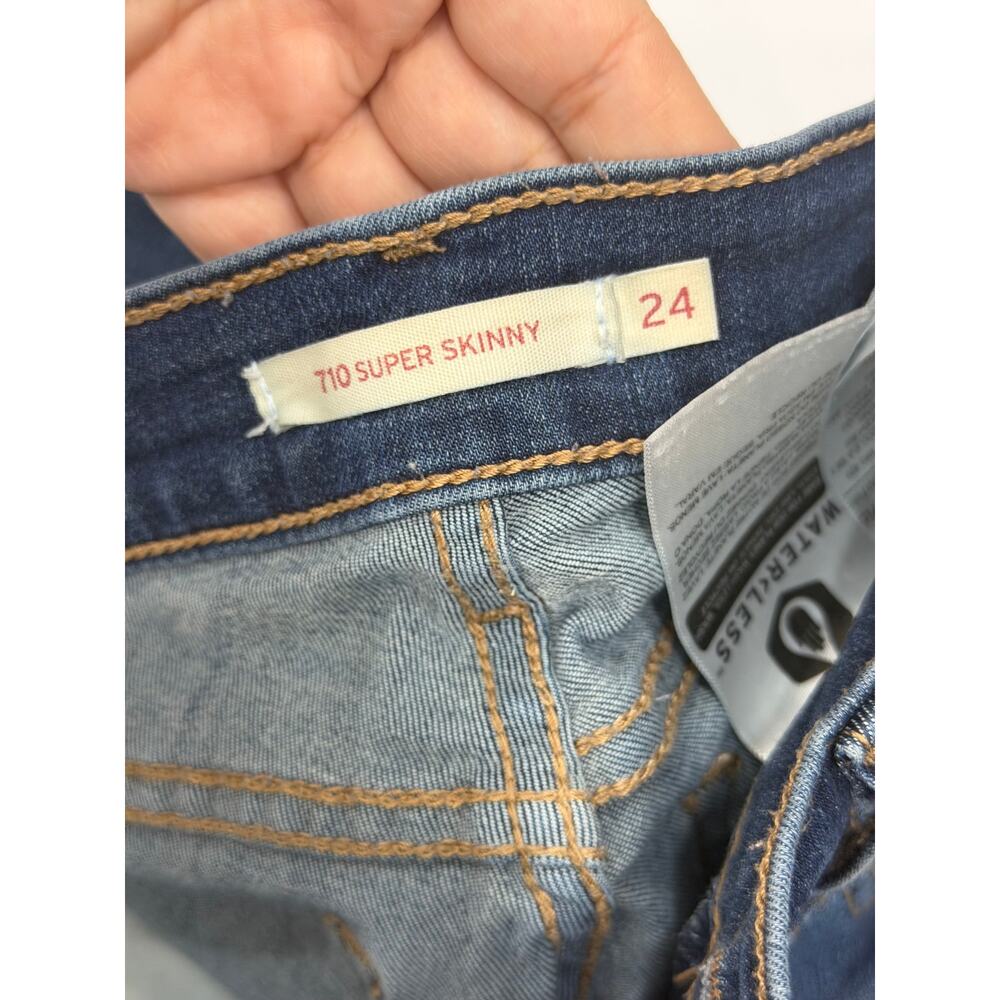 Levi's 710 Skinny Jeans Size 24 Set of 4 - Picture 7 of 13
